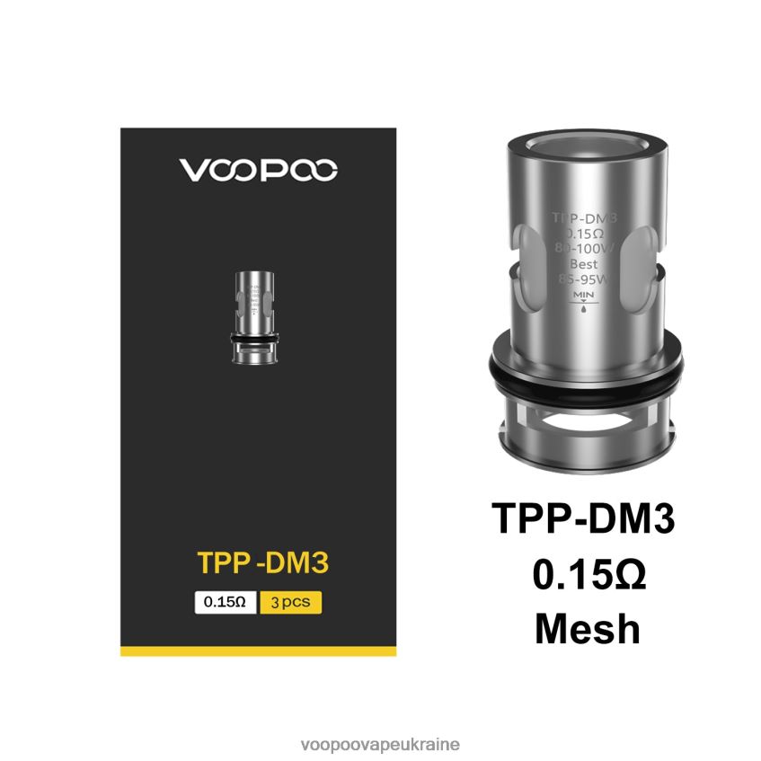 VOOPOO TPP котушки (3шт) tpp-dm3 | Вейп VOOPOO Argus PDH28V610